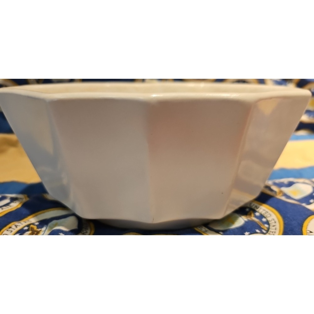 Vintage‎ White Planter Bowl Hull 447 USA 6.75"x4.25"